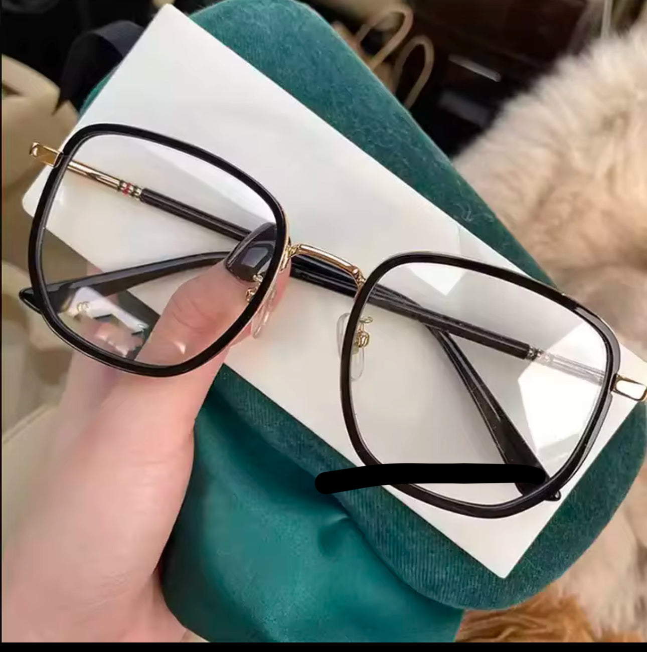 Fashion Glasses Women 2025 Big Frame Round Blue Ray Blocking Glasses Metal Tr90 Frame Prescription Glasses
Optical Frames