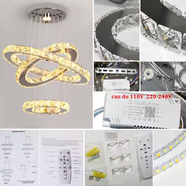 factory customize hotel apartment illumination lamparas pendant light luxurious crystal chandelier and hanging lamps